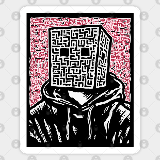 Mr. Anonymous Sticker by TuncGK